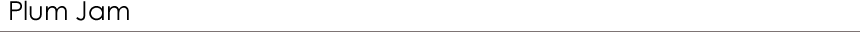Plum Jam